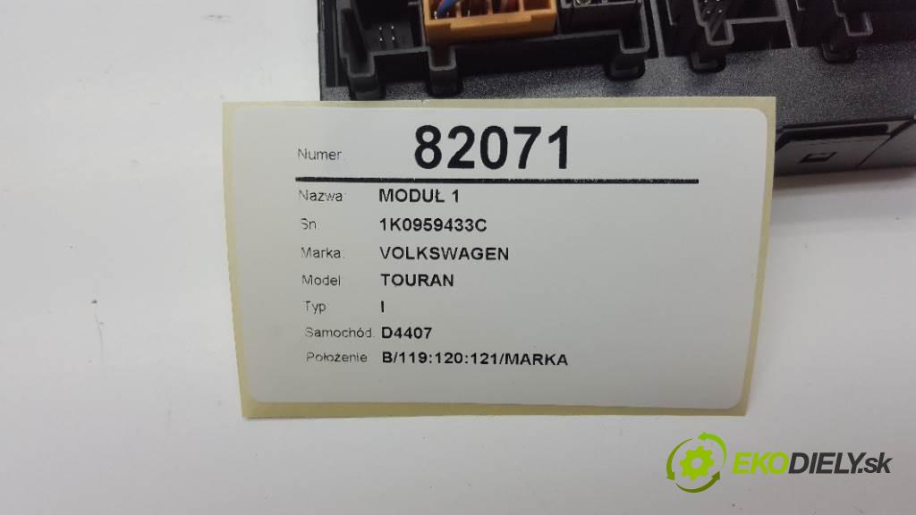 VOLKSWAGEN TOURAN I 2004 101KM I 1896 Modul 1 1K0959433C