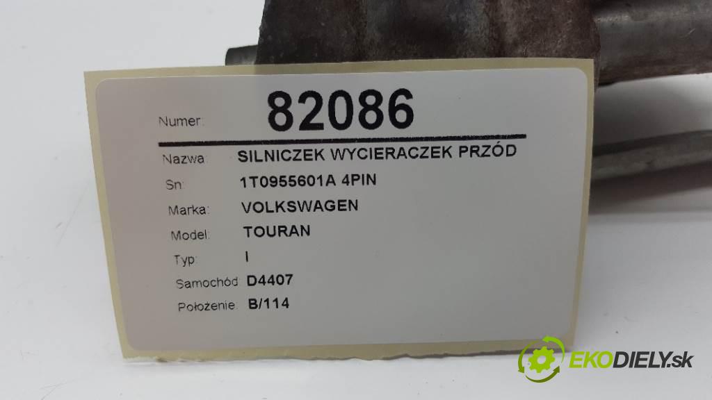 VOLKSWAGEN TOURAN I 2004 101KM I 1896 Motorček stieračov predný 1T0955601A 4PIN (Motorčeky stieračov predné)