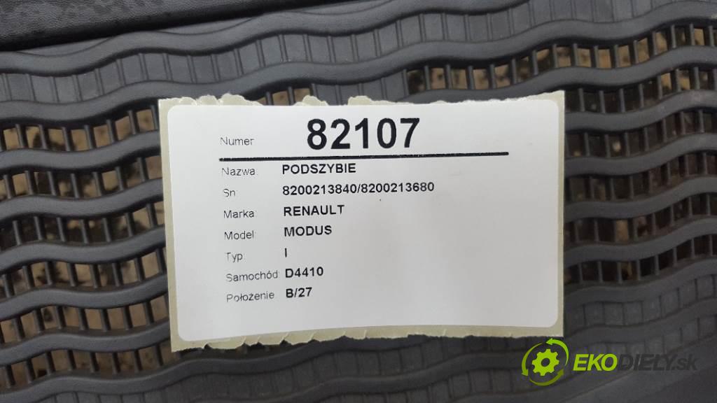 RENAULT MODUS I 2005 78kW I 1461 Torpédo, plast pod čelné okno 8200213840/8200213680 (Torpéda)