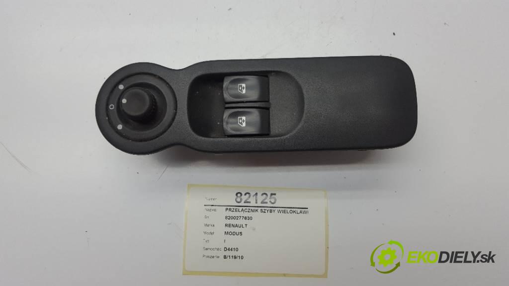 RENAULT MODUS I 2005 78kW I 1461 Prepínač okna MULTIKĽÚČOVÝ: kryt 8200277630