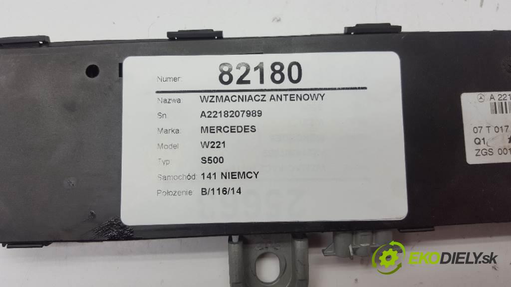 MERCEDES W221 S500 2008 388 kW S500 5.5 zesilovač Antenní: A2218207989 (Zesilovače)