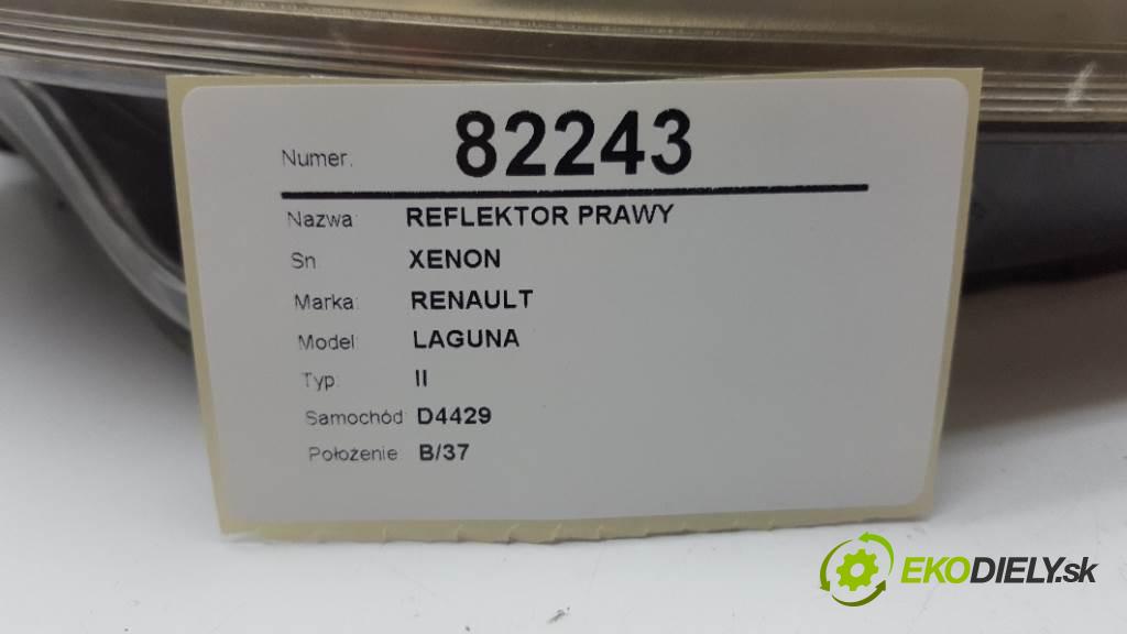 RENAULT LAGUNA II 2003 88kw II 1870 Svetlomet pravy XENON  (Pravé)