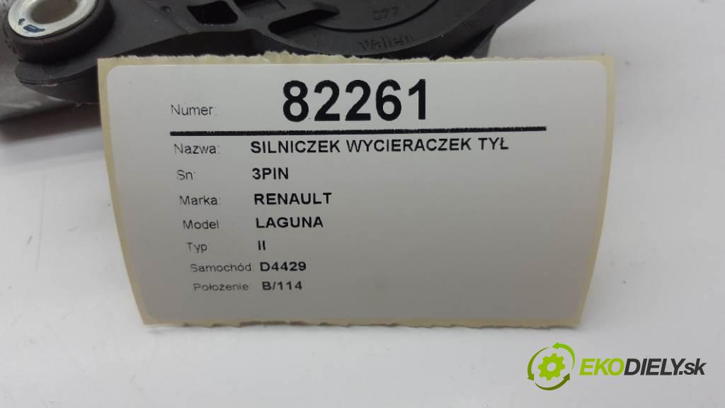RENAULT LAGUNA II 2003 88kw II 1870 motorek stěračů zadní část 3PIN