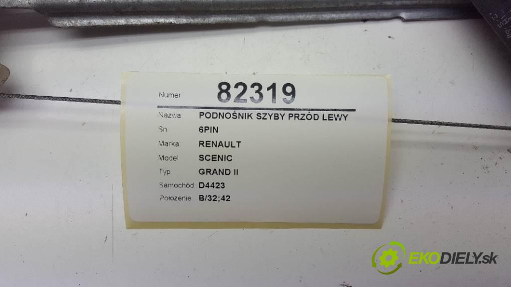 RENAULT SCENIC GRAND II 2006 120 kW GRAND II 1870 mechanismus okna přední část levý 6PIN