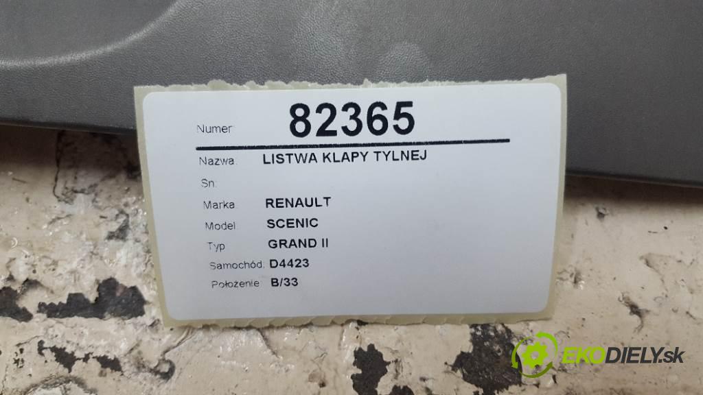 RENAULT SCENIC GRAND II 2006 120 kW GRAND II 1870 Lišta dverí zad  (Lišty)