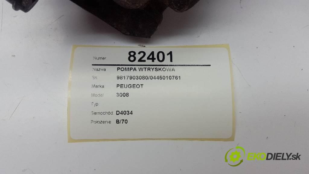 PEUGEOT 3008  2020 96kW    1499 Pumpa vstrekovacia 9817903080/0445010761 (Vstrekovacie čerpadlá)