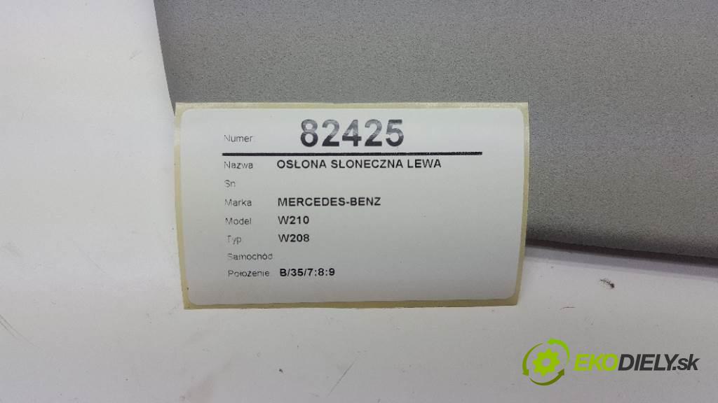 MERCEDES-BENZ W210    W208  Clona SLUNNÝ: ľavá strana