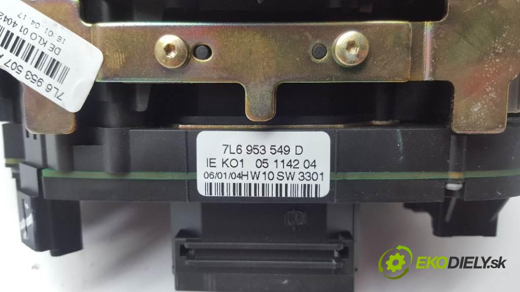 VOLKSWAGEN TOUAREG 7L 2004 230kW 7L 4921 Prepínač kombinovaný 7L6953549D (Prepínače, spínače, tlačidlá a ovládače kúrenia)