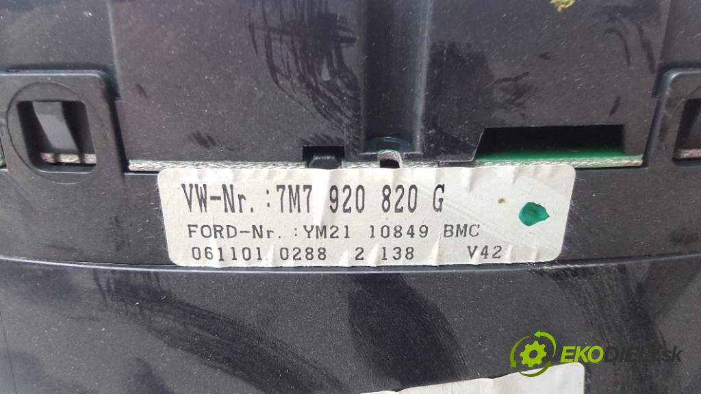 SEAT ALHAMBRA I LIFT 2001 85 KW I LIFT 1896 Prístrojovka 7M7920820G  (Prístrojové dosky, displeje)