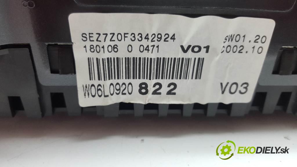 SEAT IBIZA IV 2006 75 kW IV 1390 Prístrojovka 6L0920822 (Prístrojové dosky, displeje)
