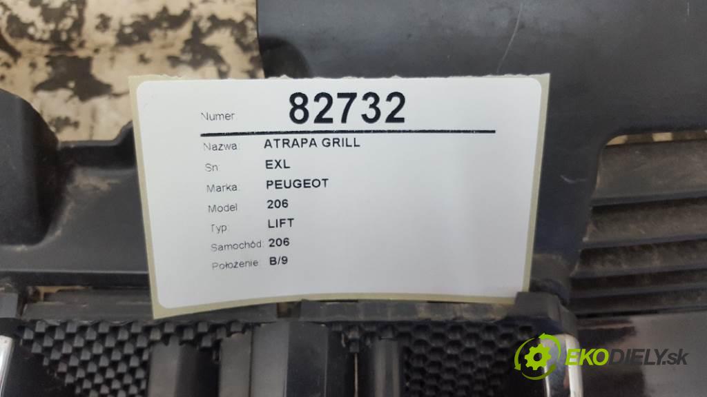 PEUGEOT 206 LIFT 2003 55KW LIFT 1360 mřížka maska EXL (Mřížky (masky) chladičů)