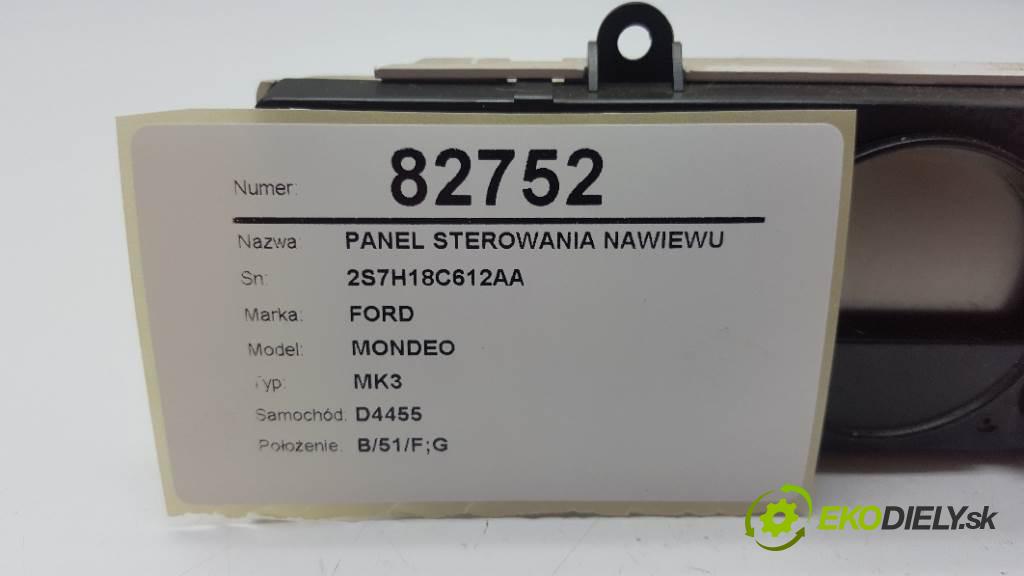 FORD MONDEO MK3 2002 92kW MK3 1798 Panel ovládania kúrenia 2S7H18C612AA (Prepínače, spínače, tlačidlá a ovládače kúrenia)