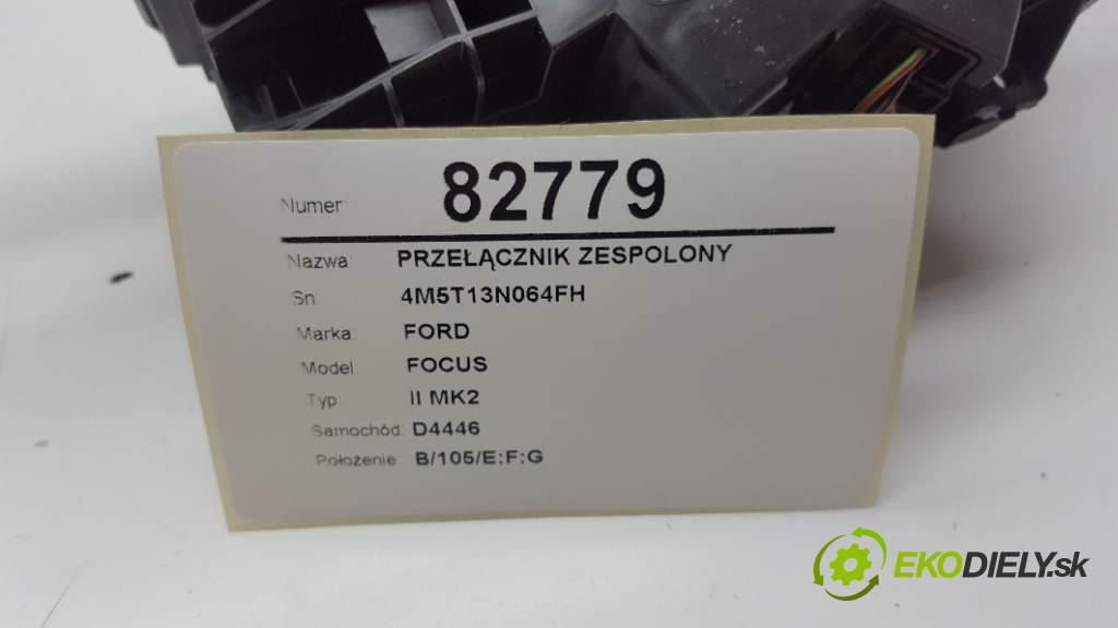 FORD FOCUS II MK2 2007 116 kW II MK2 1753 Prepínač kombinovaný 4M5T13N064FH (Prepínače, spínače, tlačidlá a ovládače kúrenia)