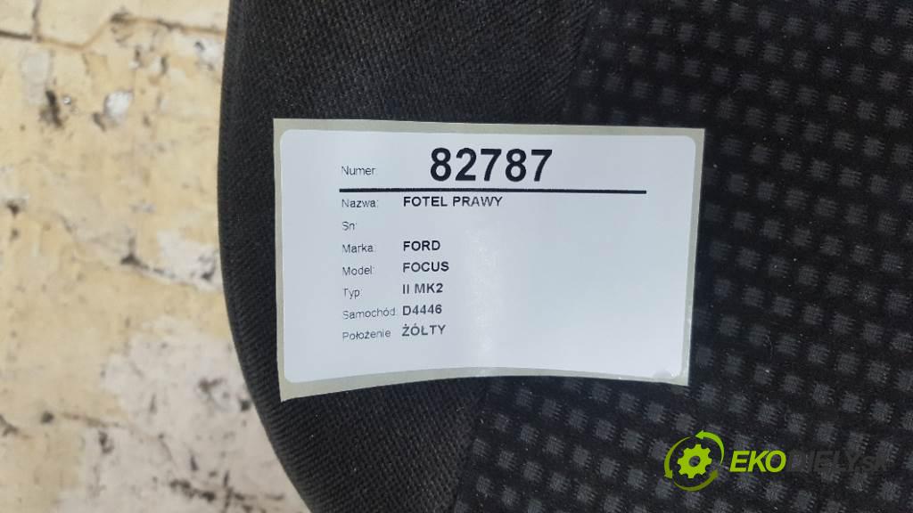 FORD FOCUS II MK2 2007 116 kW II MK2 1753 Sedadlo pravy  (Sedačky, sedadlá)
