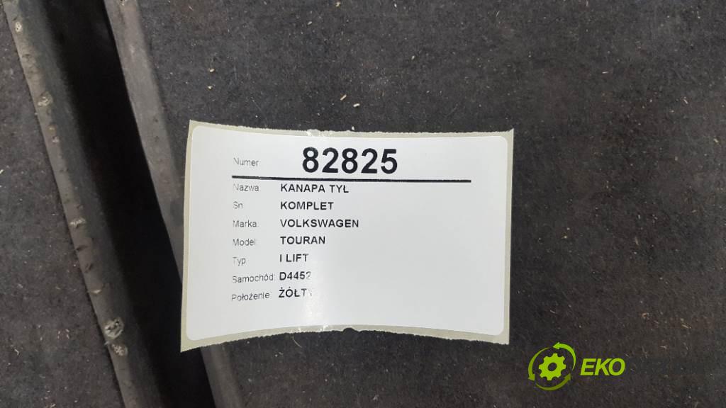 VOLKSWAGEN TOURAN I LIFT 2008 77KW I LIFT 1896 Sedadlo zad KOMPLET  (Sedačky, sedadlá)