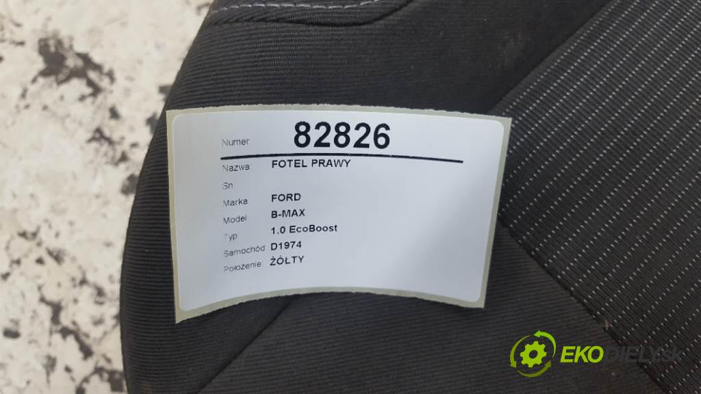 FORD B-MAX 1.0 EcoBoost 2013 92 kW  125 KM 1.0 EcoBoost 998,00 Sedadlo pravy  (Sedačky, sedadlá)