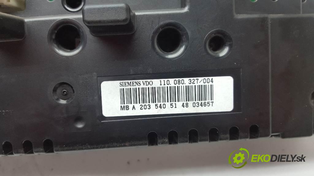 MERCEDES W203 C220 CDI 2006 150 kW C220 CDI 2148 Prístrojovka 2035405148 (Prístrojové dosky, displeje)