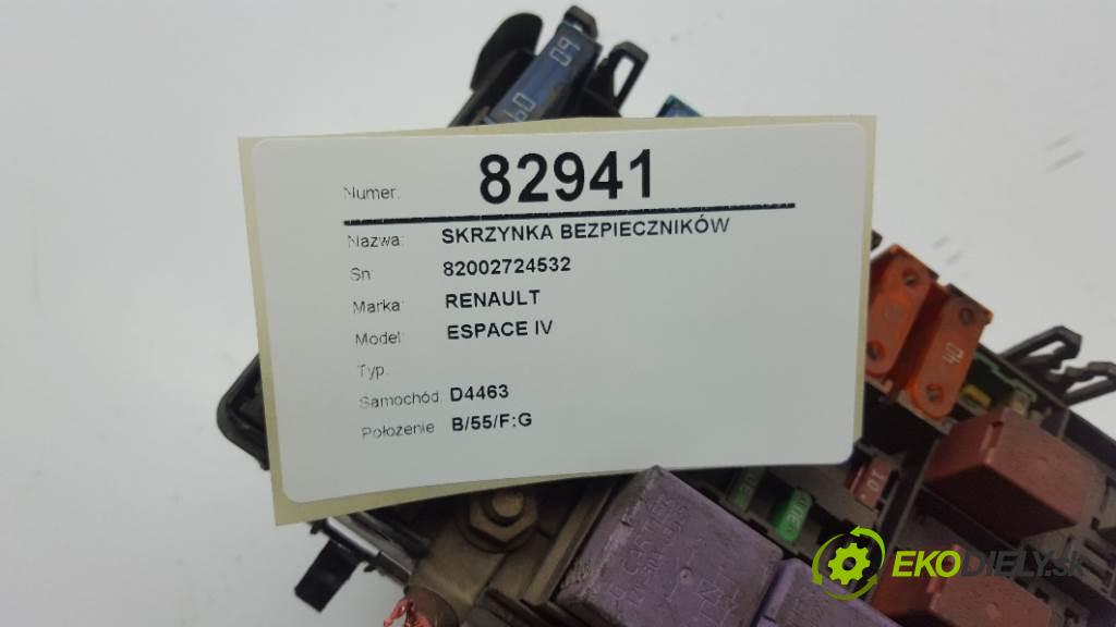 RENAULT ESPACE IV  2003 110 kW    2188 skříňka poistková 82002724532 (Pojistkové skříňky)