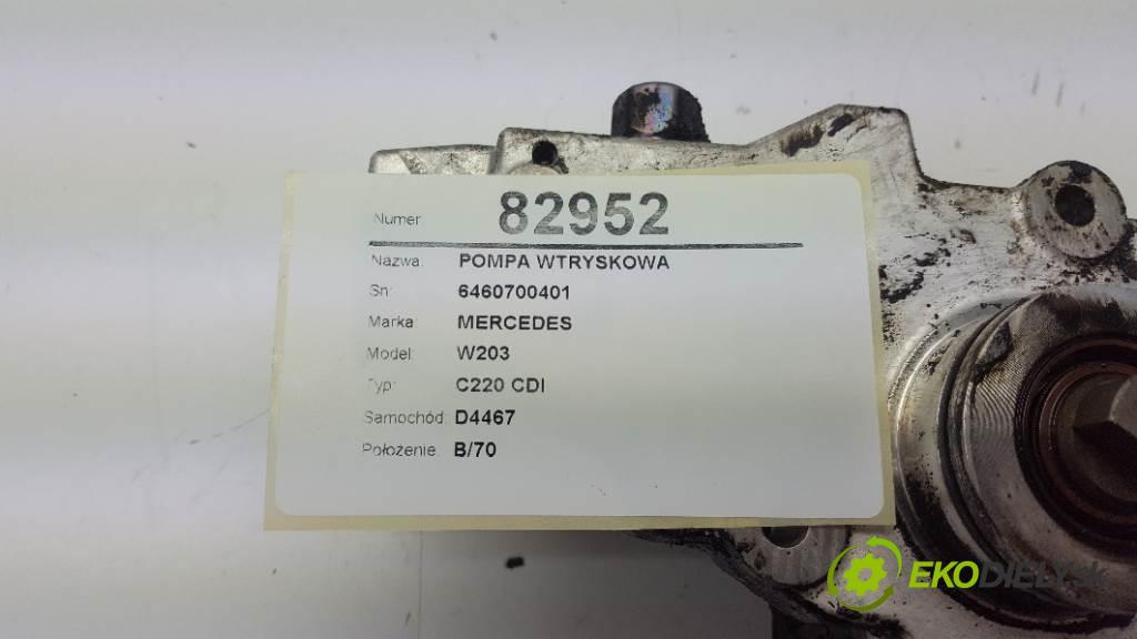 MERCEDES W203 C220 CDI 2006 150 kW C220 CDI 2148 Pumpa vstrekovacia 6460700401 (Vstrekovacie čerpadlá)