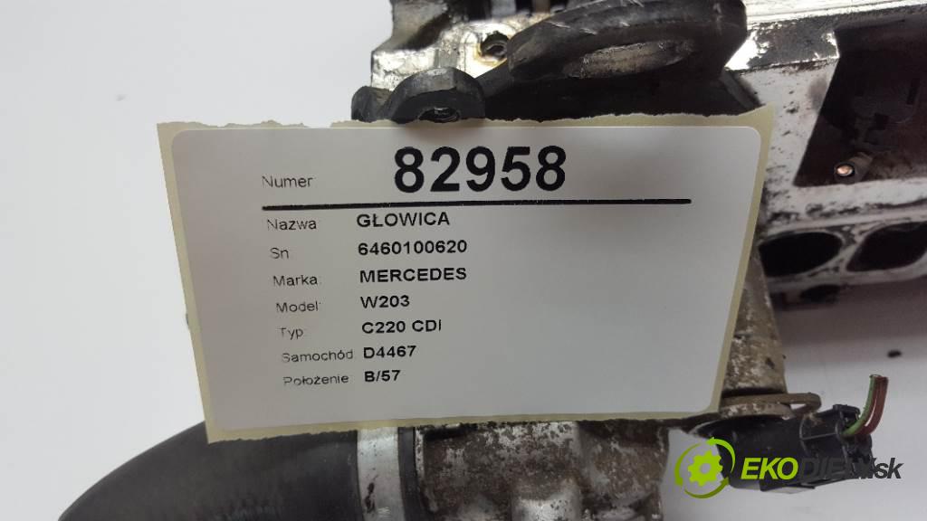 MERCEDES W203 C220 CDI 2006 150 kW C220 CDI 2148 Hlava valcov 6460100620 (Hlavy valcov)