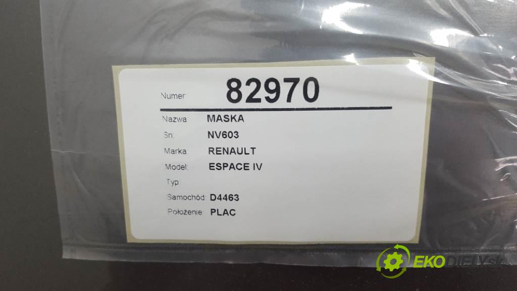 RENAULT ESPACE IV  2003 110 kW    2188 kapota NV603