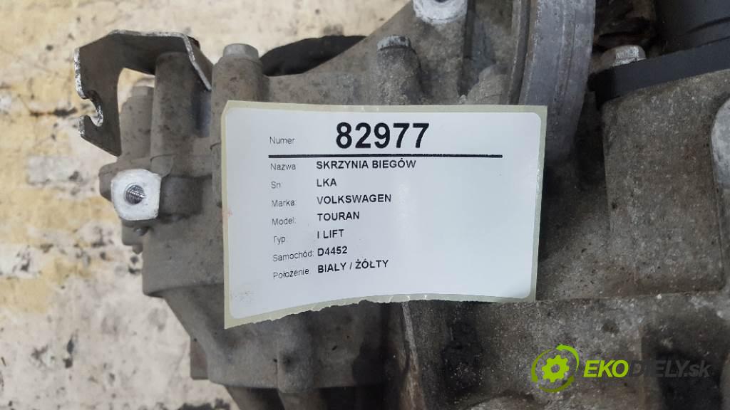 VOLKSWAGEN TOURAN I LIFT 2008 77KW I LIFT 1896 Prevodovka LKA (Prevodovky)