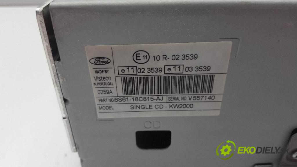 FORD FUSION I 2008 59kw I 1388 RADIO 6S6118C815AJ (Audio zariadenia)