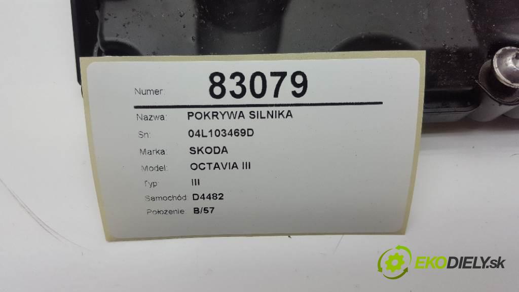 SKODA OCTAVIA III III 2018 85kw III 1598 kryt motora 04L103469D