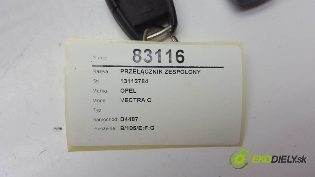 OPEL VECTRA C  2002 108 kW    2198 Prepínač kombinovaný 13112784 (Prepínače, spínače, tlačidlá a ovládače kúrenia)