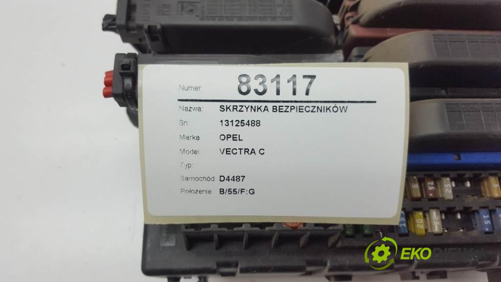 OPEL VECTRA C  2002 108 kW    2198 skříňka poistková 13125488 (Pojistkové skříňky)