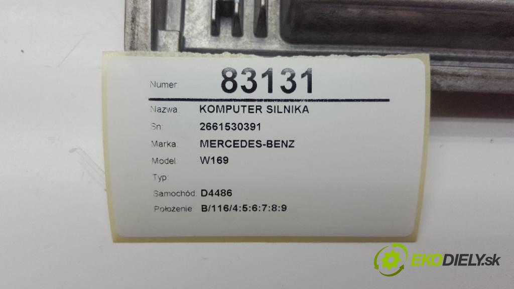 MERCEDES-BENZ W169   2008 70kw   1498 riadiaca jednotka Motor 2661530391 (Riadiace jednotky)