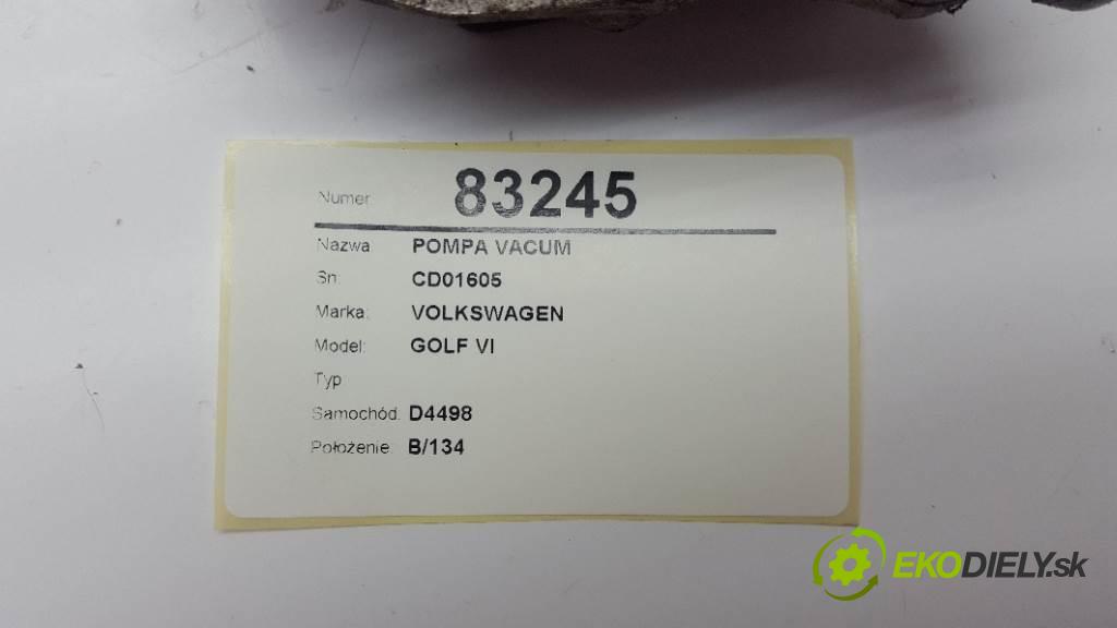 VOLKSWAGEN GOLF VI   2013 77 kw   1598 pumpa vakuová CD01605