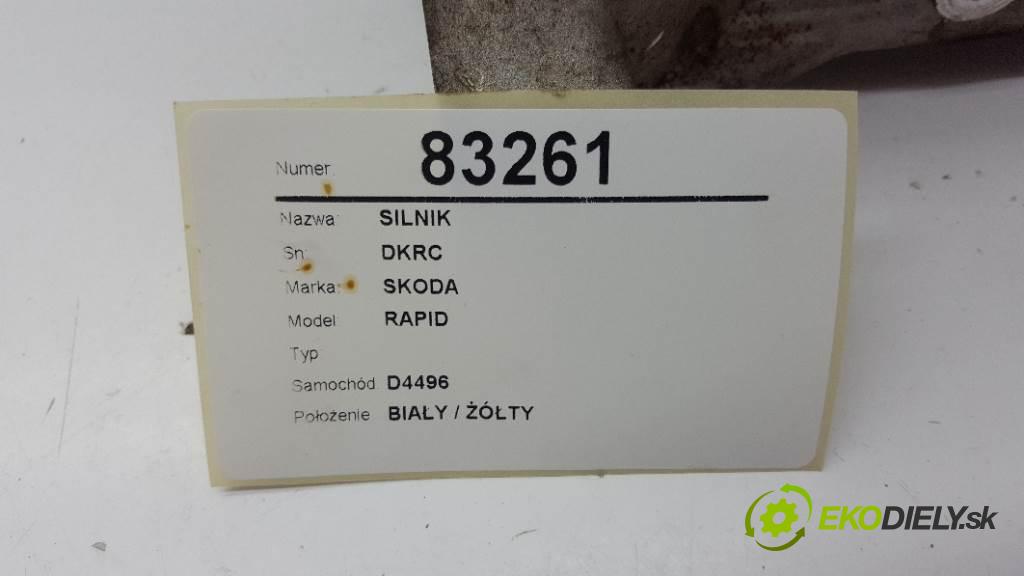 SKODA RAPID  2019 81kW    999 Motor DKRC (Motory (kompletné))