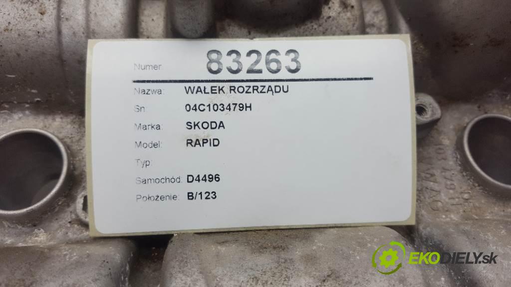 SKODA RAPID  2019 81kW    999 vačka (vačkový hriadeľ) 04C103479H (Vačkové hriadele)