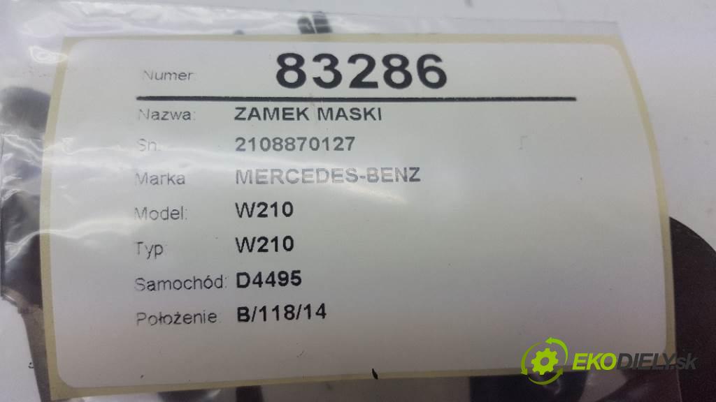 MERCEDES-BENZ W210 W210 1997 55kw W210 2155 zámok kapoty 2108870127