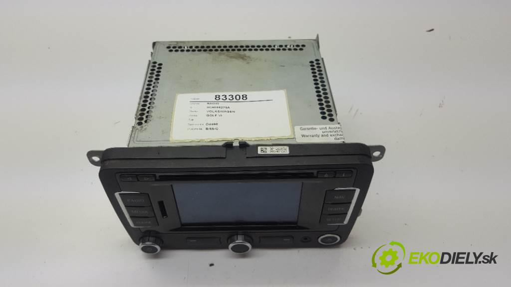 VOLKSWAGEN GOLF VI   2013 77 kw   1598 RADIO 3C8035279A (Audio zariadenia)