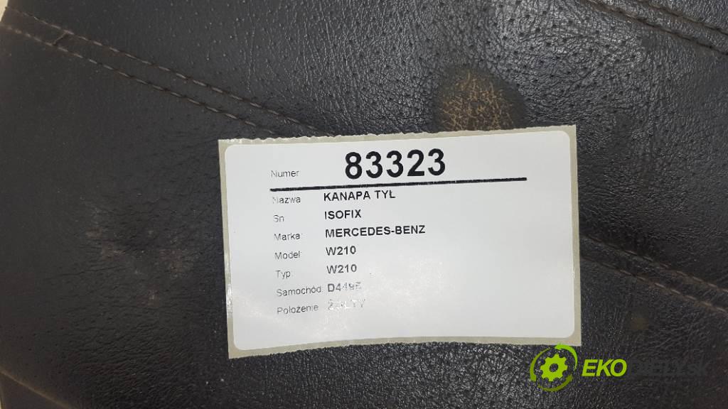 MERCEDES-BENZ W210 W210 1997 55kw W210 2155 sedadlo zadní část ISOFIX (Sedačky, sedadla)