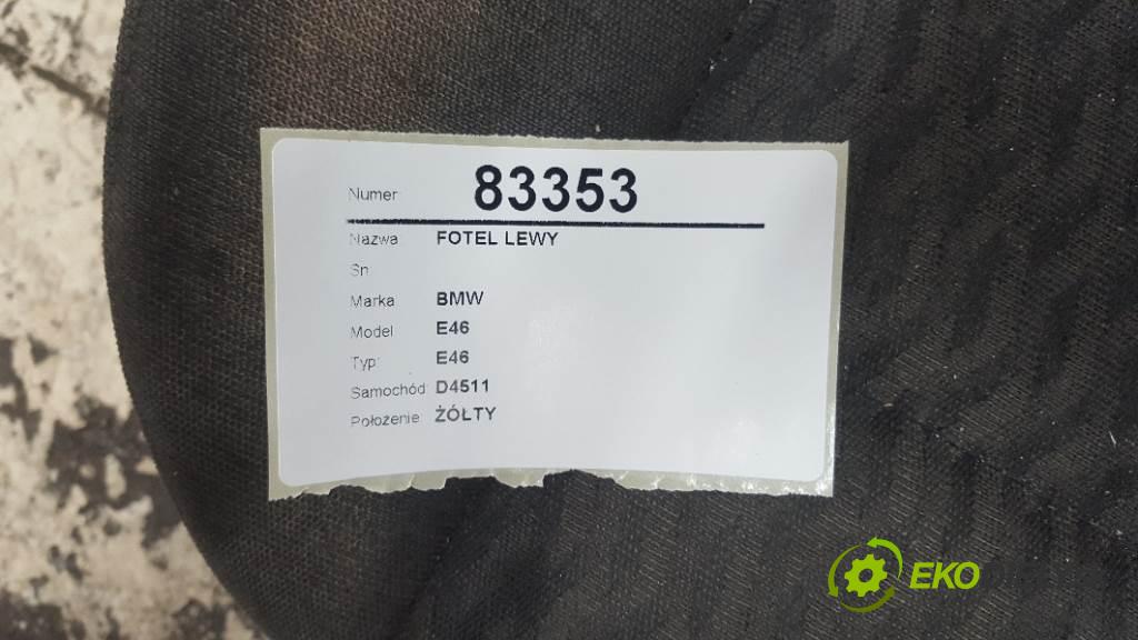 BMW E46 E46 2000 100kw E46 1951 sedadlo levý  (Sedačky, sedadla)