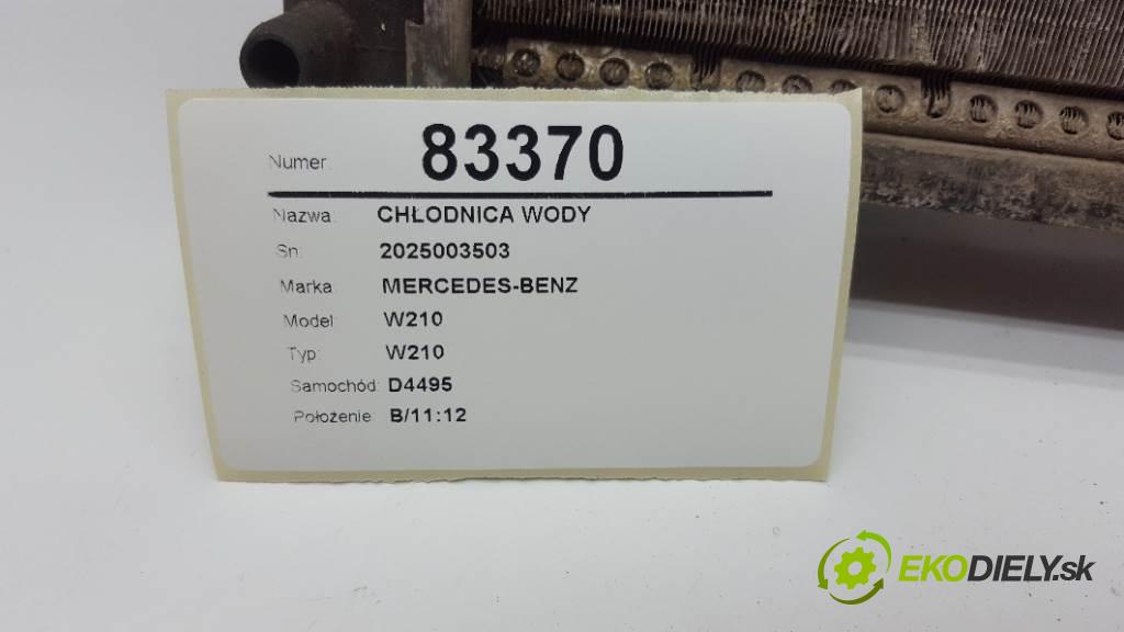 MERCEDES-BENZ W210 W210 1997 55kw W210 2155 Chladič vody 2025003503 (Chladiče vody)