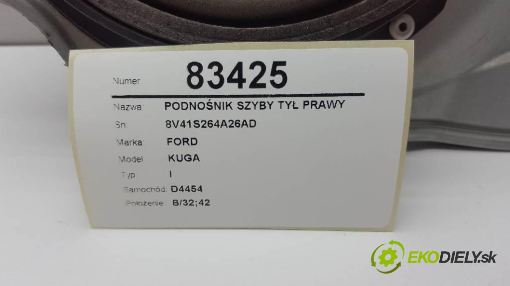 FORD KUGA I 2009 136 kW I 1997 mechanismus okna zadní část pravý 8V41S264A26AD