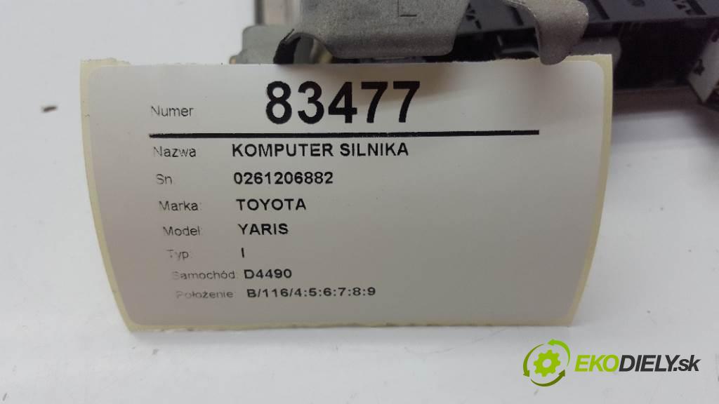 TOYOTA YARIS I 2002 50kw I 998 riadiaca jednotka Motor 0261206882 (Riadiace jednotky)