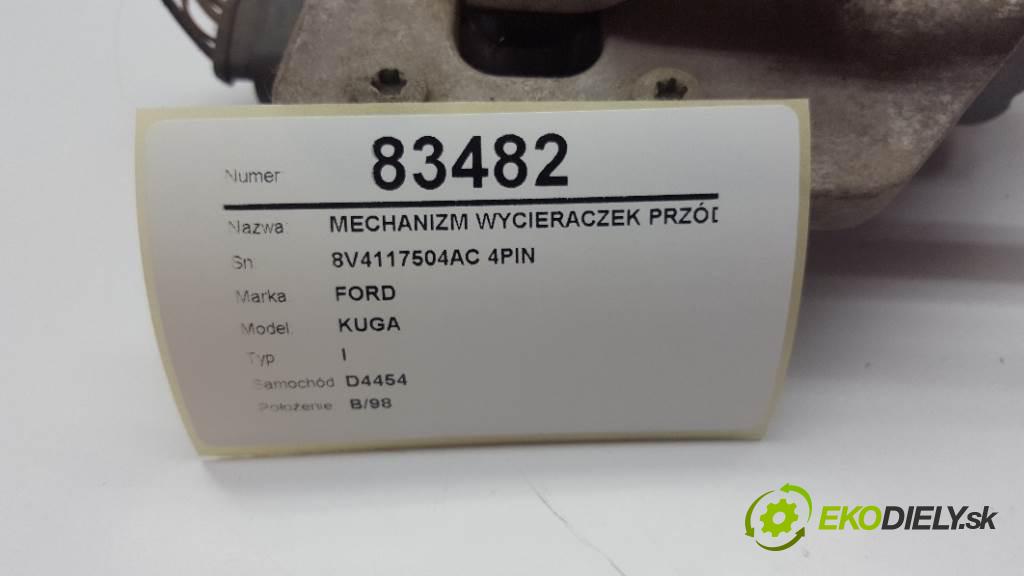 FORD KUGA I 2009 136 kW I 1997 Mechanizmus stieračov predný 8V4117504AC 4PIN (Motorčeky stieračov predné)