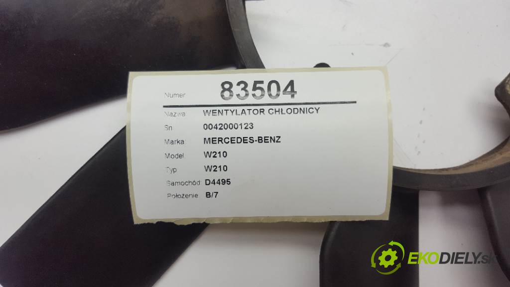 MERCEDES-BENZ W210 W210 1997 55kw W210 2155 ventilátor chladiče 0042000123 (Ventilátory)