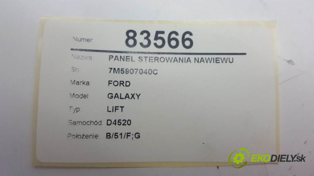 FORD GALAXY LIFT 2000 85kw LIFT 1896 Panel ovládania kúrenia 7M5907040C (Prepínače, spínače, tlačidlá a ovládače kúrenia)