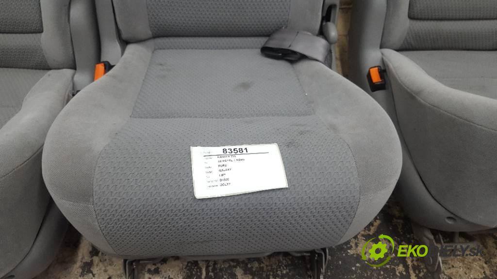 FORD GALAXY LIFT 2000 85kw LIFT 1896 Sedadlo zad 3X FOTEL II RZAD (Sedačky, sedadlá)