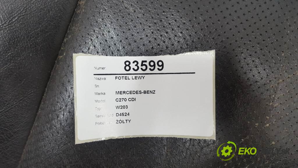 MERCEDES-BENZ C270 CDI W203 2001 125kw W203 2685 Sedadlo ľavy  (Sedačky, sedadlá)