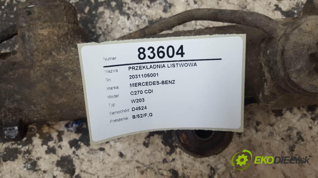 MERCEDES-BENZ C270 CDI W203 2001 125kw W203 2685 riadenie 2031105001 (Riadenia)