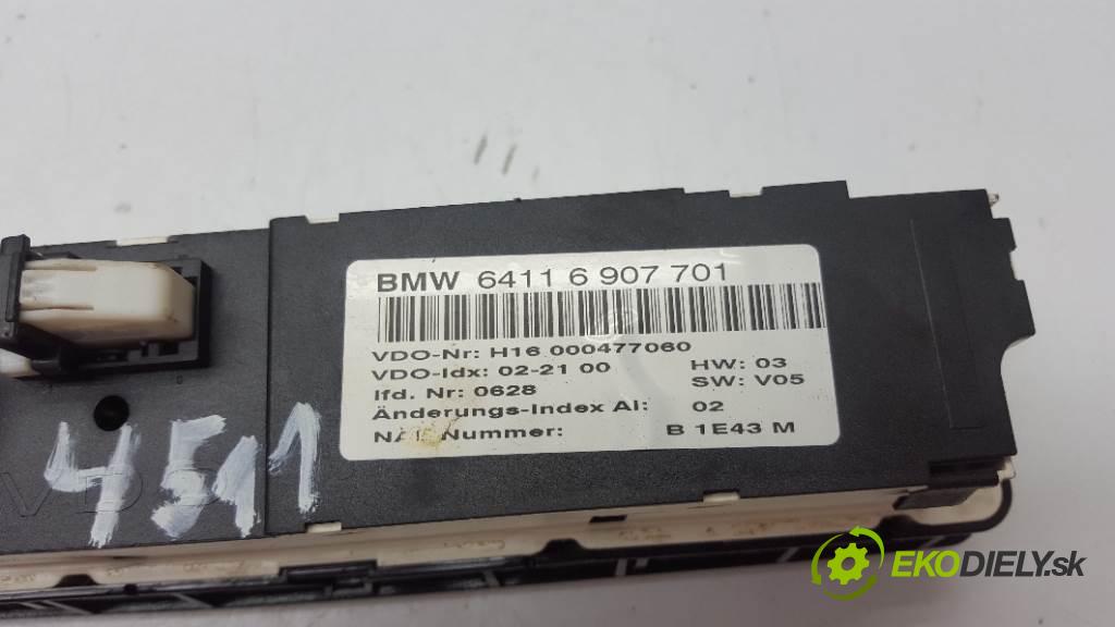 BMW E46 E46 2000 100kw E46 1951 Panel ovládania kúrenia 64116907701 (Prepínače, spínače, tlačidlá a ovládače kúrenia)