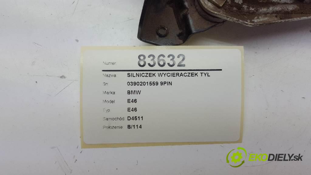 BMW E46 E46 2000 100kw E46 1951 motorek stěračů zadní část 0390201559 9PIN