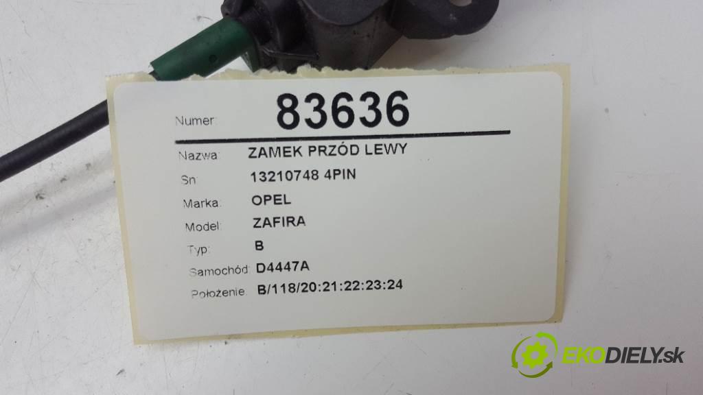 OPEL ZAFIRA B 2007 88kw B 1910 zámok přední část levý 13210748 4PIN